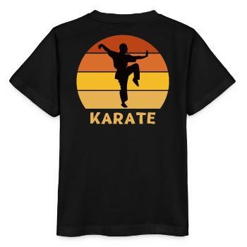 karate, karate fan, do karate - Stanley/Stella MINI CREATOR Kids’ T-Shirt - black - Back - Mikhail (115cm)