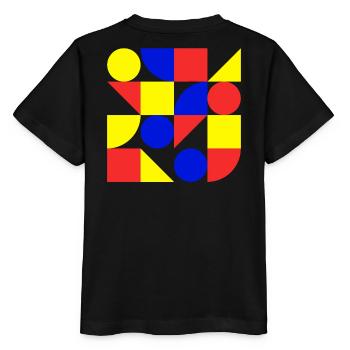 form, geometry, art, Bauhaus - Stanley/Stella MINI CREATOR Kids’ T-Shirt - black - Back - Mikhail (115cm)