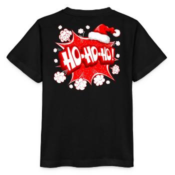 Christmas, Santa Claus, Happy Holidays - Stanley/Stella MINI CREATOR Kids’ T-Shirt - black - Back - Mikhail (115cm)