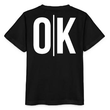 Effacer OK Typo sur Noir - T-shirt bio MINI CREATOR Stanley/Stella Enfant - noir - Dos - Mikhail (115cm)