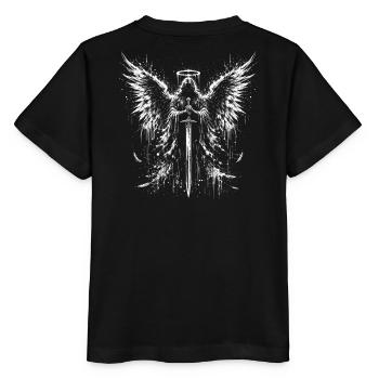 Illustration d’épée d’aile - T-shirt bio MINI CREATOR Stanley/Stella Enfant - noir - Dos - Mikhail (115cm)