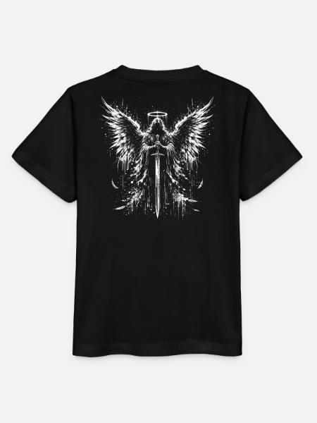 Flügel-Schwert Illustration - Stanley/Stella Kinder T-Shirt MINI CREATOR - Schwarz