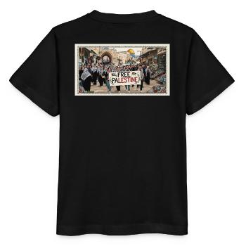Palästinensische Solidaritätskundgebung - Stanley/Stella Kinder T-Shirt MINI CREATOR  - Schwarz - Hinten - Mikhail (115cm)
