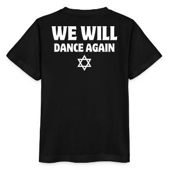 Israel, wir werden wieder tanzen - Stanley/Stella Kinder T-Shirt MINI CREATOR  - Schwarz - Hinten - Mikhail (115cm)