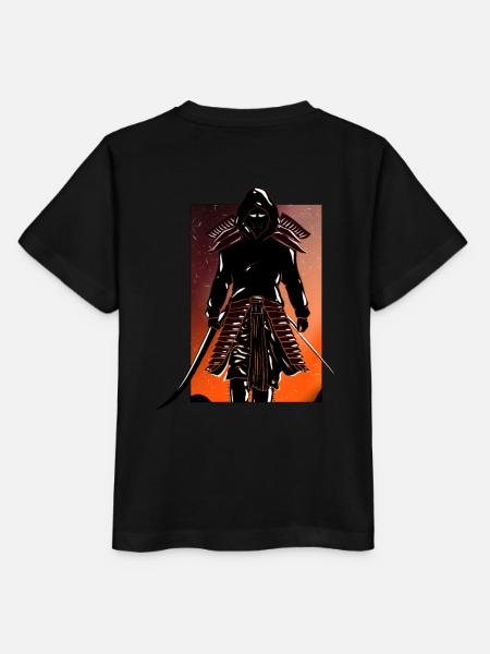 Samurai Hannya im Kapuzenpullover - Stanley/Stella Kinder T-Shirt MINI CREATOR - Schwarz