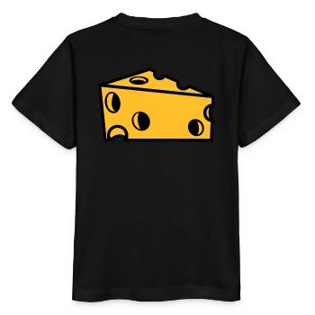 fromage suisse en tranches avec des trous - T-shirt bio MINI CREATOR Stanley/Stella Enfant - noir - Dos - Mikhail (115cm)