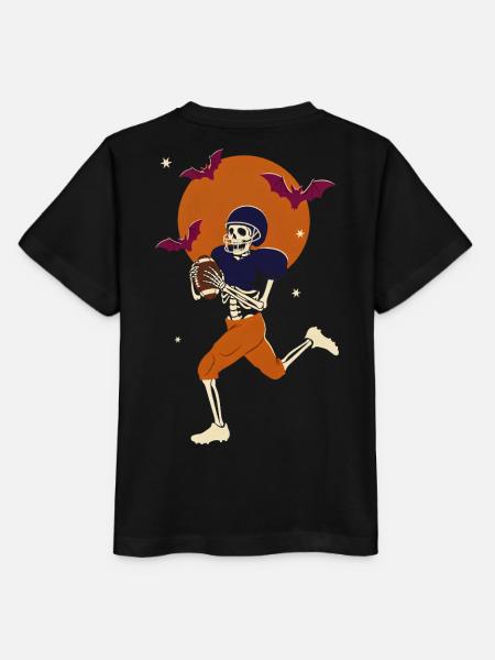 Halloween-Skeleton-Footballspieler - Stanley/Stella Kinder T-Shirt MINI CREATOR  - Schwarz