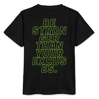 Plus fort - T-shirt bio MINI CREATOR Stanley/Stella Enfant - noir - Dos - Mikhail (115cm)