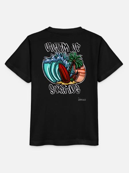 Opfer des Surfens - Stanley/Stella Kinder T-Shirt MINI CREATOR - Schwarz