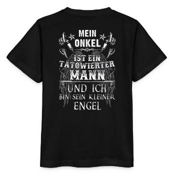 Tätowierter Onkel - Stanley/Stella Kinder T-Shirt MINI CREATOR  - Schwarz - Hinten - Mikhail (115cm)