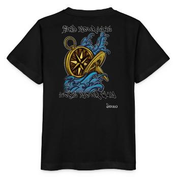 Finde deine Grenze, verliere deinen Weg - Stanley/Stella Kinder T-Shirt MINI CREATOR  - Schwarz - Hinten - Mikhail (115cm)