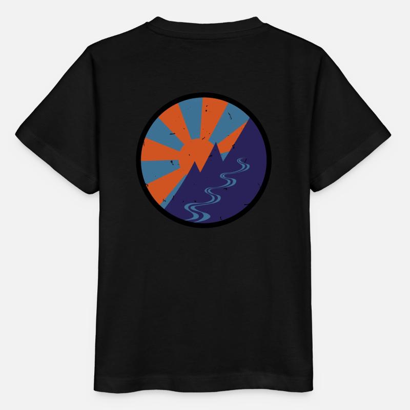 Vintage mountain - Stanley/Stella MINI CREATOR Kids’ T-Shirt - black