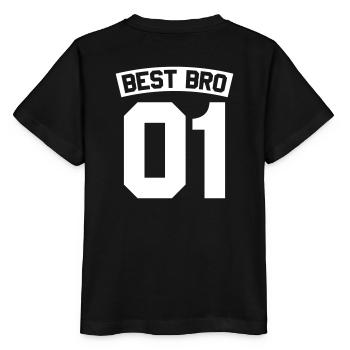 Best Bro - Stanley/Stella Kinder T-Shirt MINI CREATOR  - Schwarz - Hinten - Mikhail (115cm)