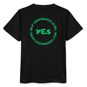 Self confidence level YES green - Stanley/Stella MINI CREATOR Kids’ T-Shirt - black - Back - Mikhail (115cm)