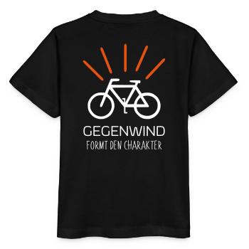 Vent contraire façonne l'idée cadeau de caractère sport - T-shirt bio MINI CREATOR Stanley/Stella Enfant - noir - Dos - Mikhail (115cm)