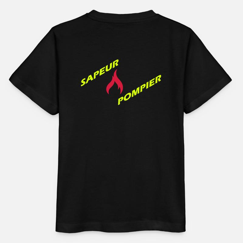 sapeur-pompier - T-shirt bio MINI CREATOR Stanley/Stella Enfant - noir