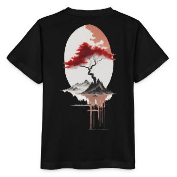 Île asiatique - T-shirt bio MINI CREATOR Stanley/Stella Enfant - noir - Dos - Mikhail (115cm)