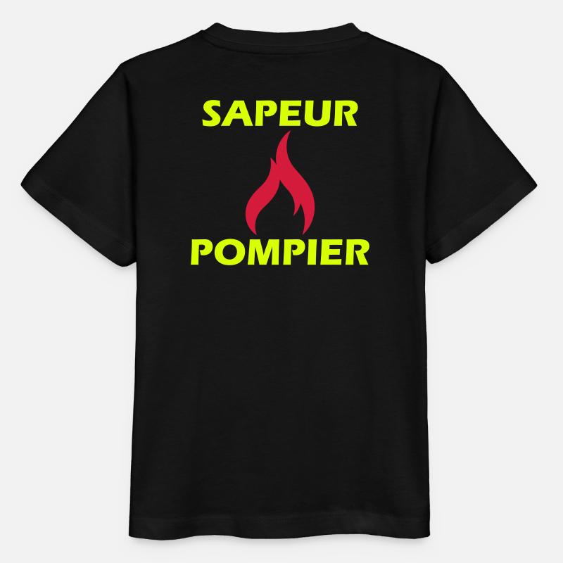 sapeur-pompier - T-shirt bio MINI CREATOR Stanley/Stella Enfant - noir