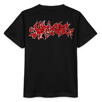 HardCore Design Rot - Stanley/Stella Kinder T-Shirt MINI CREATOR  - Schwarz - Hinten - Mikhail (115cm)