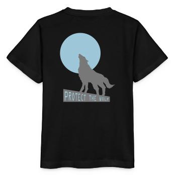 Wolf wolf - Stanley/Stella MINI CREATOR Kids’ T-Shirt - black - Back - Mikhail (115cm)
