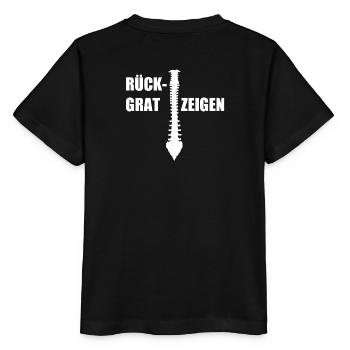Rückgrat Zeigen - Stanley/Stella Kinder T-Shirt MINI CREATOR  - Schwarz - Hinten - Mikhail (115cm)