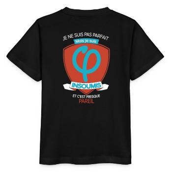 TShirt - "Les Insoumis" - T-shirt bio MINI CREATOR Stanley/Stella Enfant - noir - Dos - Mikhail (115cm)