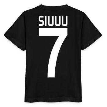 Siuuu - Stanley/Stella MINI CREATOR Kids’ T-Shirt - black - Back - Mikhail (115cm)