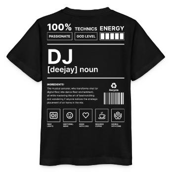 Deejay Vibes - Stanley/Stella MINI CREATOR Kids’ T-Shirt - black - Back - Mikhail (115cm)