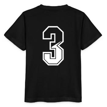 3 ans maillot numéro 3 T-shirt numéro 3 - T-shirt bio MINI CREATOR Stanley/Stella Enfant - noir - Dos - Mikhail (115cm)