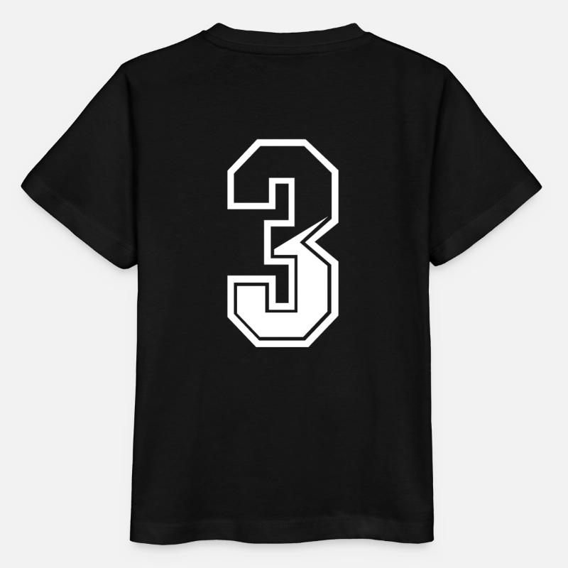 3 ans maillot numéro 3 T-shirt numéro 3 - T-shirt bio MINI CREATOR Stanley/Stella Enfant - noir