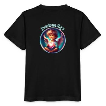 Je suis un Ange - T-shirt bio MINI CREATOR Stanley/Stella Enfant - noir - Dos - Mikhail (115cm)