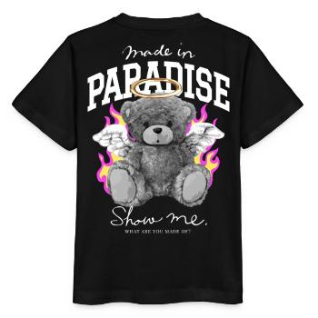 Ours Fabriqué au Paradis - T-shirt bio MINI CREATOR Stanley/Stella Enfant - noir - Dos - Mikhail (115cm)