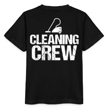 Cleaning Cleaning Cleaning Crew Crew Team Staff - Stanley/Stella MINI CREATOR Kids’ T-Shirt - black - Back - Mikhail (115cm)