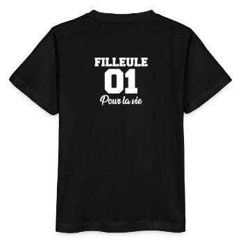 filleule 01 pour la vie - Stanley/Stella MINI CREATOR Kids’ T-Shirt - black - Back - Mikhail (115cm)