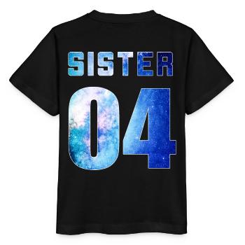 Sister 04 Galaxy Style BFF - Stanley/Stella Kinder T-Shirt MINI CREATOR  - Schwarz - Hinten - Mikhail (115cm)