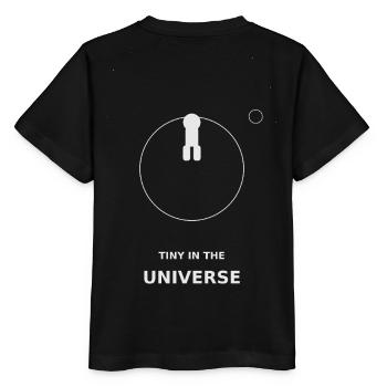 Tiny in the Universe - Stanley/Stella MINI CREATOR Kids’ T-Shirt - black - Back - Mikhail (115cm)