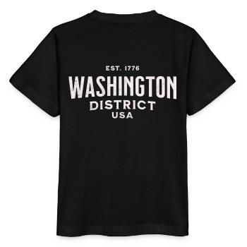 Washington district USA - Stanley/Stella MINI CREATOR Kids’ T-Shirt - black - Back - Mikhail (115cm)