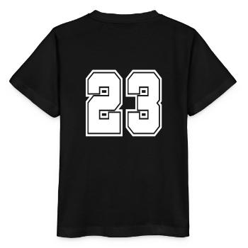23 Dos numéro de football football numéro de football - T-shirt bio MINI CREATOR Stanley/Stella Enfant - noir - Dos - Mikhail (115cm)