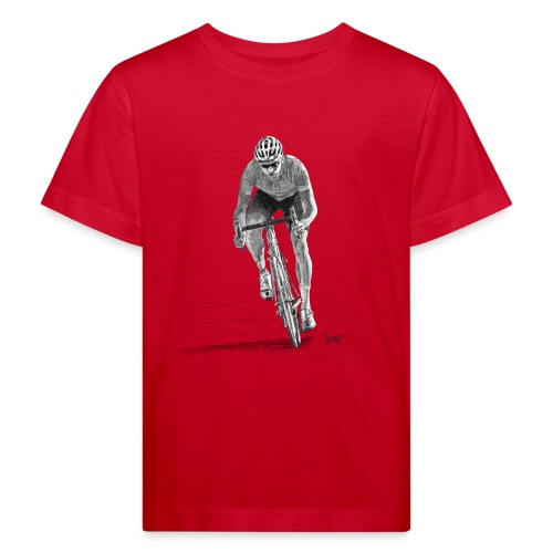 Bronko55 No.37 – Rennradfahrer - Kinder Bio-T-Shirt
