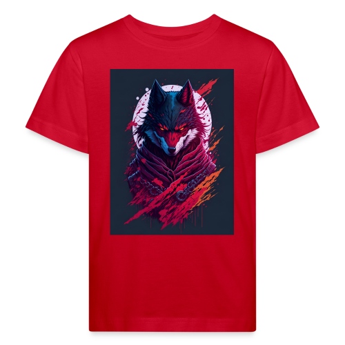 face evil ninja wolfmagic - Camiseta ecológica niño