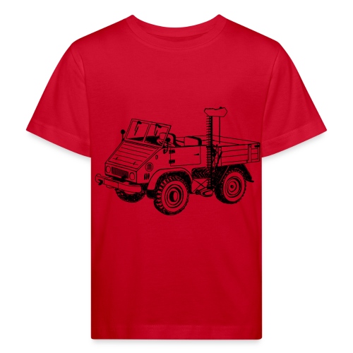 Unimog - Oldtimer - Offroad - Universal Motorgerät - Kinder Bio-T-Shirt