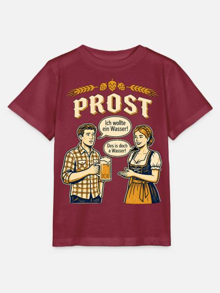 Wasser auf dem Bayrischen Volksfest - Stanley/Stella Kinder T-Shirt MINI CREATOR - Burgunderrot