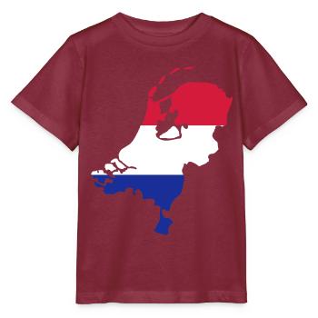 Pays-Bas - T-shirt bio MINI CREATOR Stanley/Stella Enfant - bordeaux - Devant - Kain (125cm)