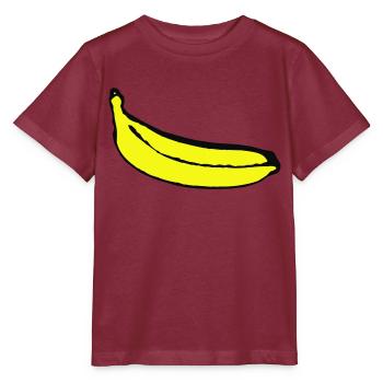 Banane - Stanley/Stella Kinder T-Shirt MINI CREATOR  - Burgunderrot - Vorne - Kain (125cm)