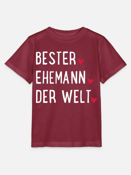 Ehemann - Stanley/Stella Kinder T-Shirt MINI CREATOR - Burgunderrot