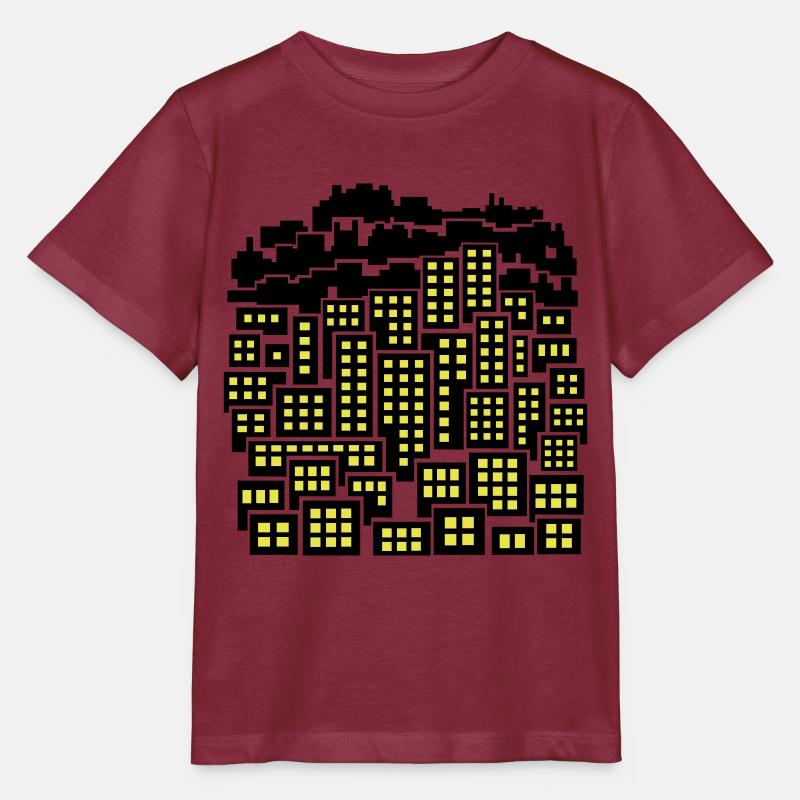 Stadt - Stanley/Stella Kinder T-Shirt MINI CREATOR  - Burgunderrot