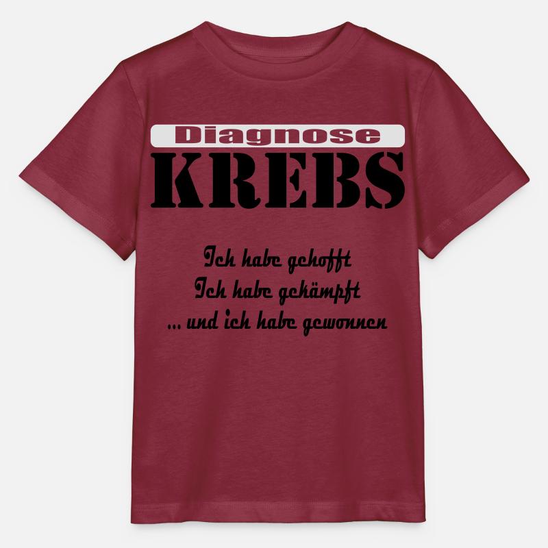 "Diagnose Krebs" by Claudia-Moda - Stanley/Stella Kinder T-Shirt MINI CREATOR  - Burgunderrot
