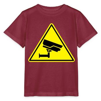 caméra de sécurité caméra de sécurité - T-shirt bio MINI CREATOR Stanley/Stella Enfant - bordeaux - Devant - Kain (125cm)