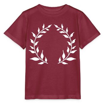 Kranz weiß - Stanley/Stella Kinder T-Shirt MINI CREATOR  - Burgunderrot - Vorne - Kain (125cm)