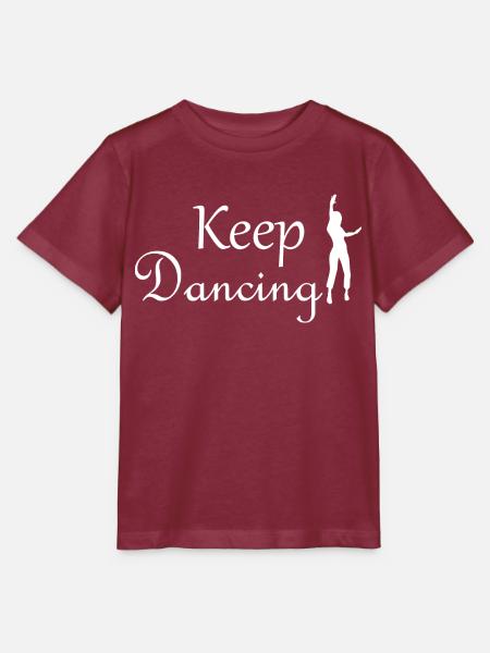 Dancing Dance Music - Stanley/Stella Kinder T-Shirt MINI CREATOR - Burgunderrot